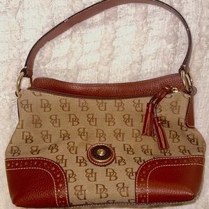 dooney & bourke brown saddle purse